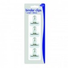 BINDER CLIPS SMALL 30mm  4's