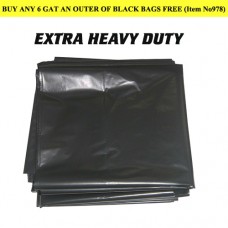 BLACK BAGS LOOSE EXTRA LARGE (EXTRA HEAVY DUTY)*
