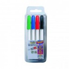 WHITE BOARD MARKERS FINE TIP 2.5mm PACK OF 4