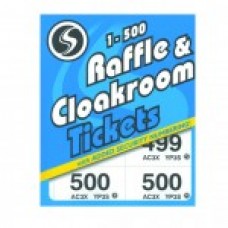 SILVINE  CLOAKROOM TICKETS 1-500 
