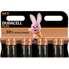 DURACELL PLUS POWER AA 8'S