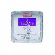 FOIL TRAY PACK OF 3's 227 x 227 x 38