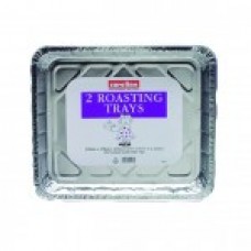 FOIL OVEN ROASTING TRAYS PACK OF 2's 310 x 370 x 50