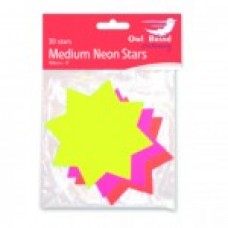 NEON STARS - MEDIUM (30 ASST STARS)