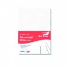 A4 PRE-CREASED WHITE CARD (10 SHEETS)