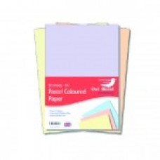 A4 PASTEL COLOURED PAPER - 50 SHEETS