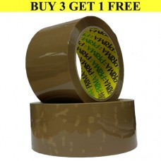 PARCEL TAPE 2 INCH (LARGE) LOW NOISE BUY 3 GET 1 FREE!                                