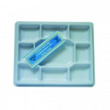 PLASTIC PLATES  9 COMPARTMENT PACK OF 25 