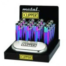 CLIPPER METAL MIXED ICY LIGHTERS   DISPLAY