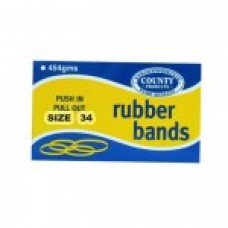 RUBBER BANDS SINGLE BOX SIZE 34 (454gm)