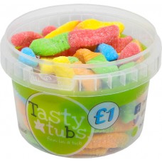 TASTY TUBS SOUR WORMS 120G