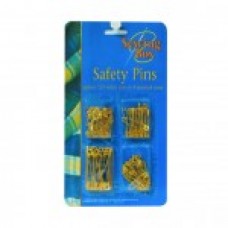 SAFETY PINS GOLD ASSORTED SIZES