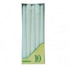 TAPERED CANDLES WHITE 10's (BOLSIUS)