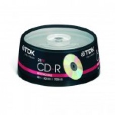 TDK CD-R80 SPINDLE PACK OF 25