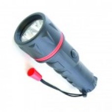 LARGE RUBBER  LED TORCH CARDED